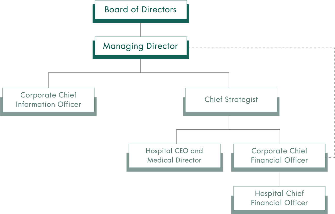 Hospital Organizational Flow Chart